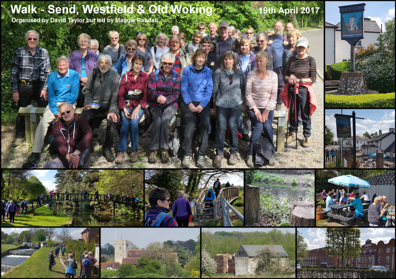 Walk - Send, Westfield & Old Woking - 19th April 2017